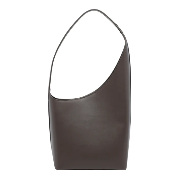 Dark Taupe New Demi Lune Shoulder Bag AESTHER EKME