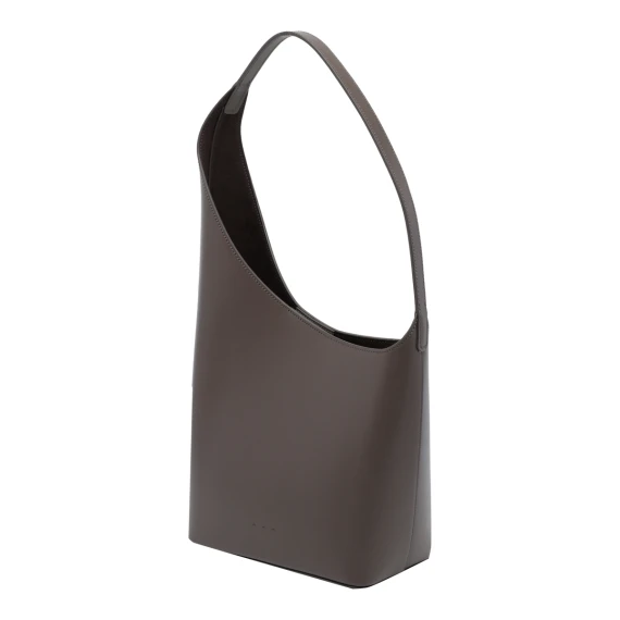 Dark Taupe New Demi Lune Shoulder Bag AESTHER EKME