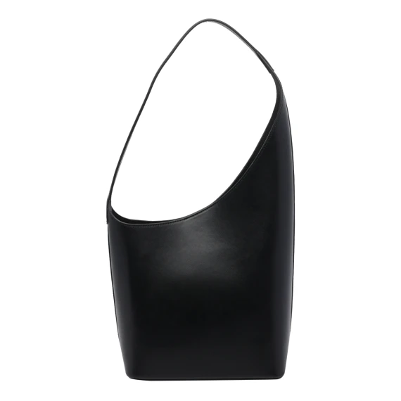 Black New Demi Lune Shoulder Bag AESTHER EKME