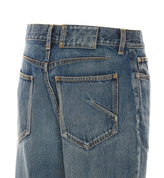 Blue Bootcut Jeans