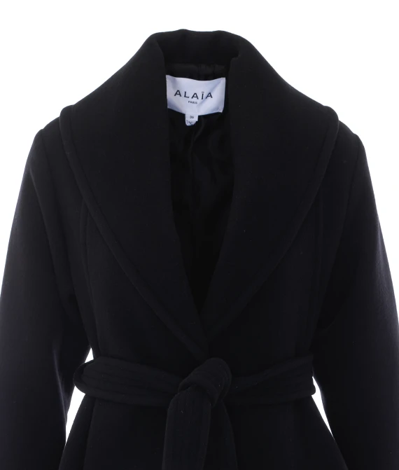 Giaccone nero Alaia