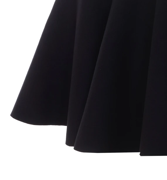 Gonna Skater Skirt Wool Knit Alaia