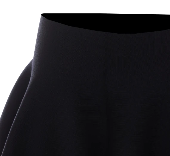 Gonna Skater Skirt Wool Knit Alaia