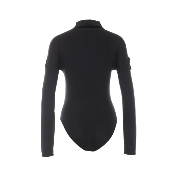Black long-sleeve bodysuit Alaia