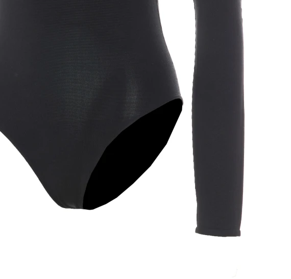 Black long-sleeve bodysuit Alaia