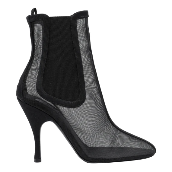 Black Chelsea Pump Booties Boots Alaia
