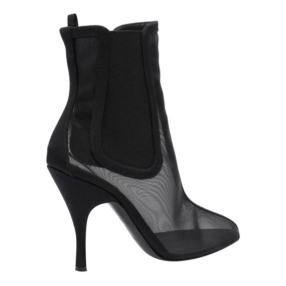 Black Chelsea Pump Booties Boots Alaia
