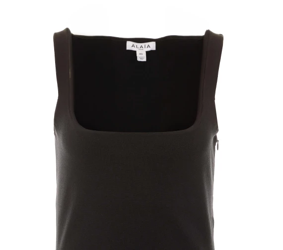 Black mini bodycon dress Alaia