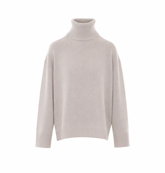 Light grey high-neck sweater Allude