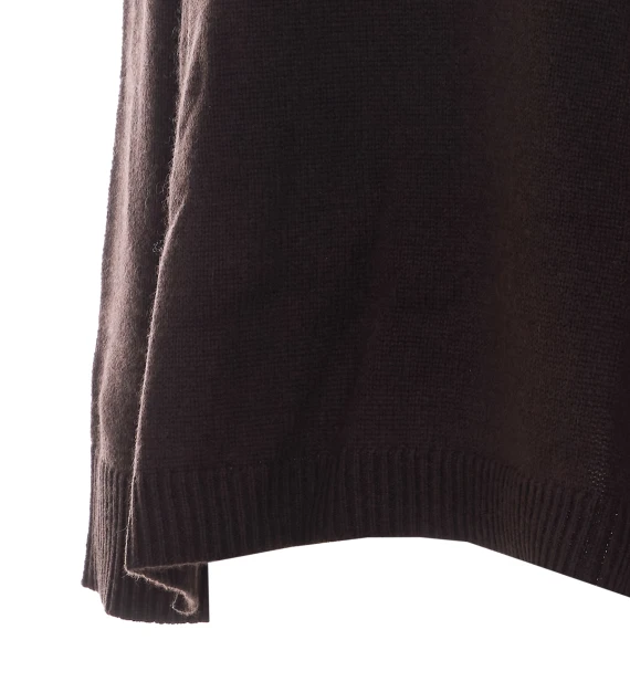 Maglia con collo alto in lana e seta Allude