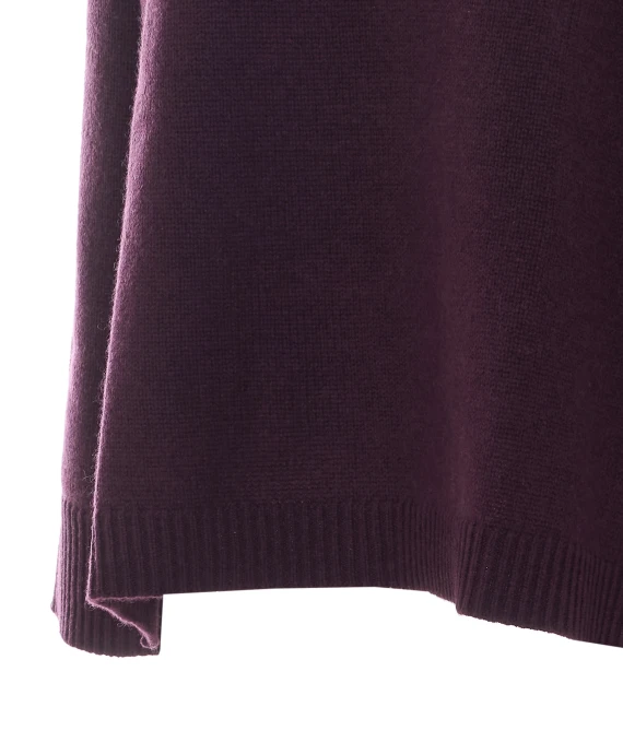 Maglia a collo alto viola scuro Allude