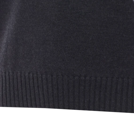 Dark grey wool crew-neck sweater Alpha studio