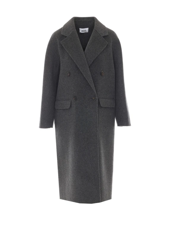 Cappotto lungo grigio scuro