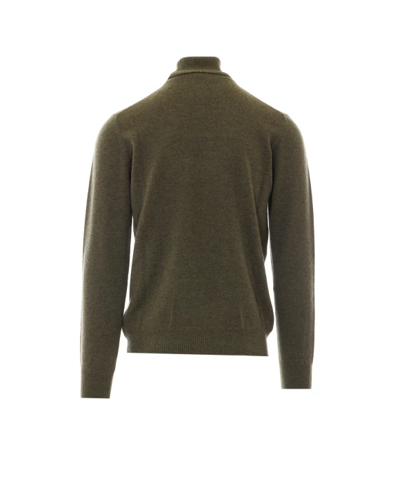 Olive green high-neck sweater Alpha studio