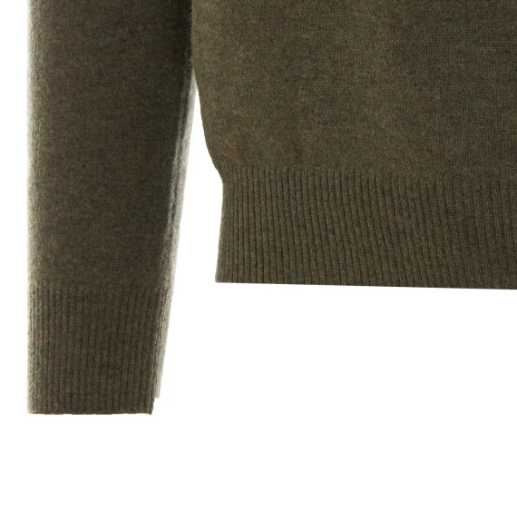 Olive green high-neck sweater Alpha studio