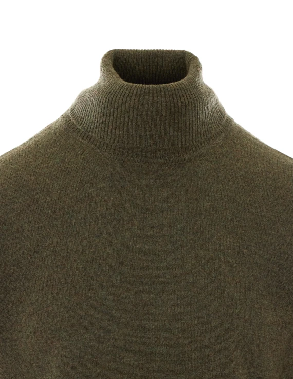Olive green high-neck sweater Alpha studio