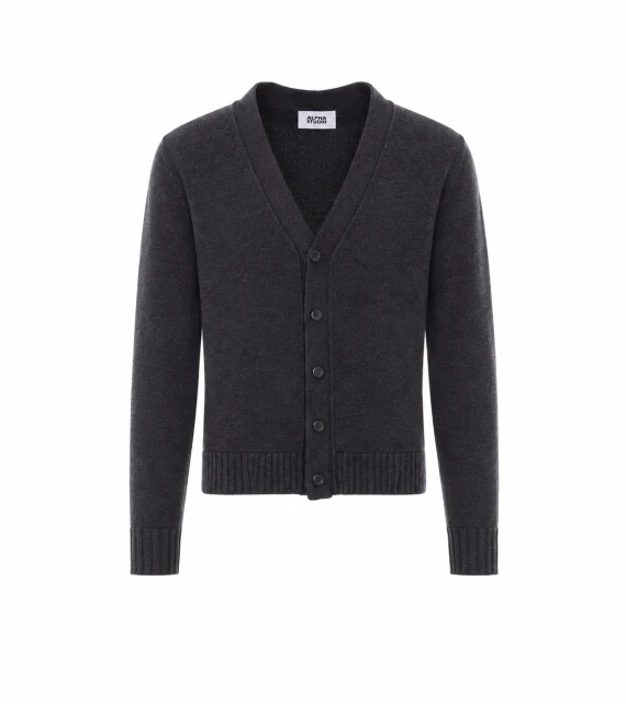Grey Knitted Cardigan Alpha studio
