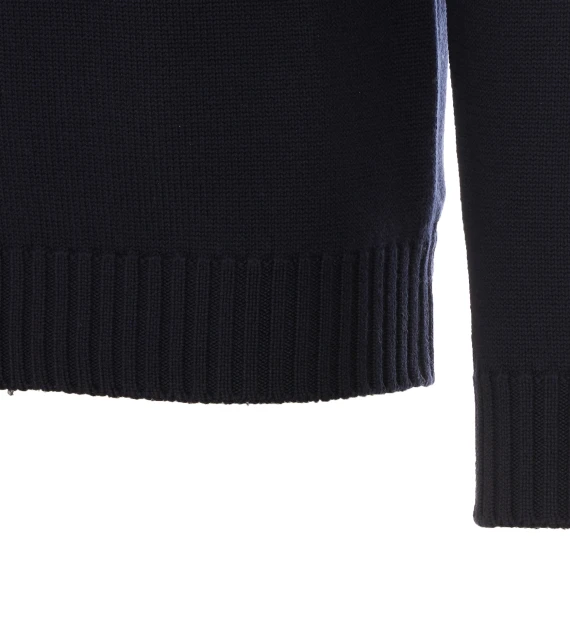 Blue turtleneck sweater Alpha studio