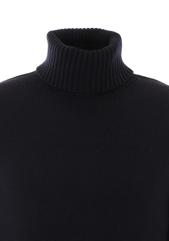 Blue turtleneck sweater Alpha studio