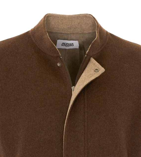 Brown bomber jacket Alpha studio
