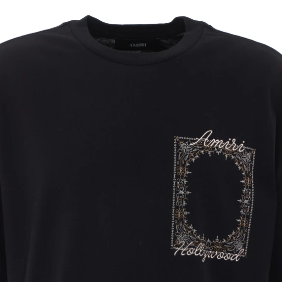 T-shirt e Polo nero Amiri