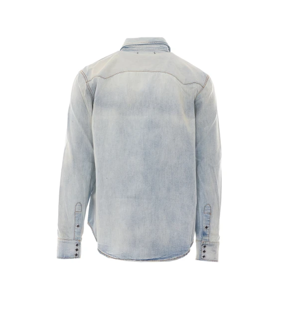 Camicia blu Amiri