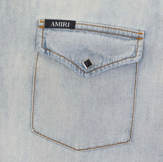 Camicia blu Amiri