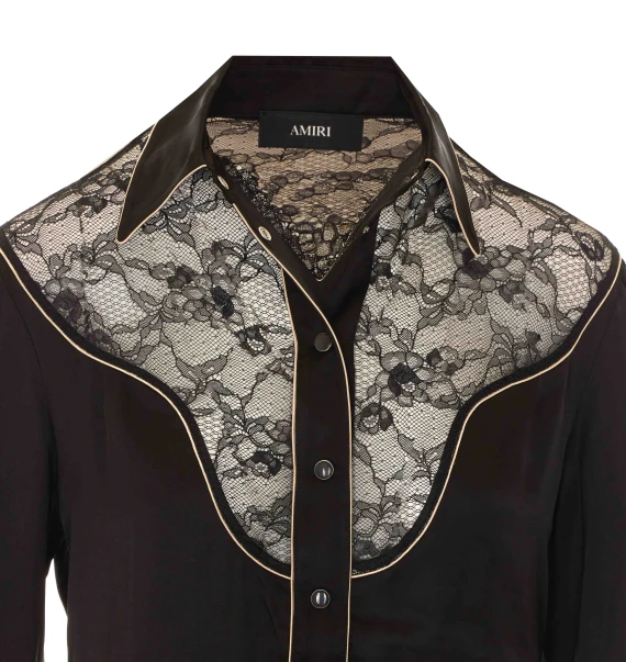 Western Lace Shirt Amiri