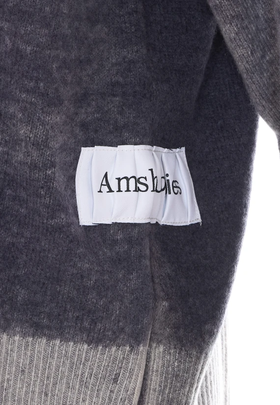 Maglione girocollo grigio scuro AMISH