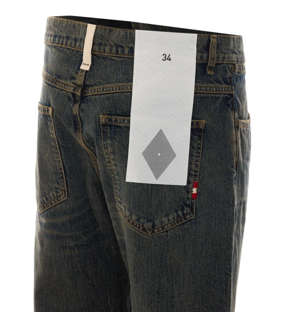 Jeans blu scuro effetto vissuto AMISH