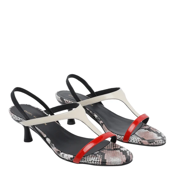 Scarpe con Tacco Rosso