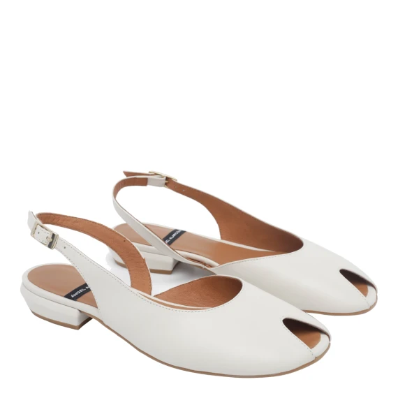 White Matilde Slingback