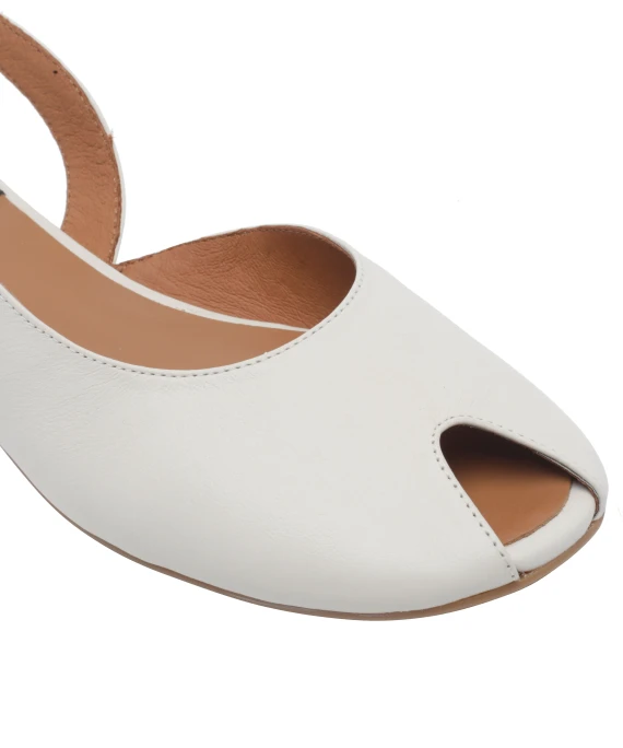 White Matilde Slingback