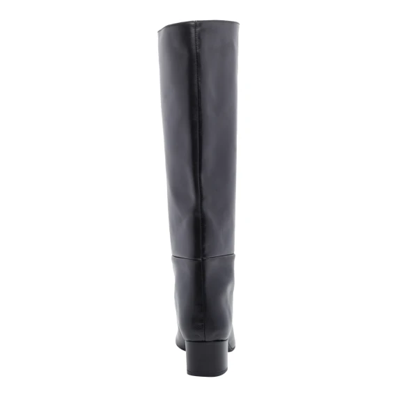 Black calf leather ankle boots ANGEL ALARCON