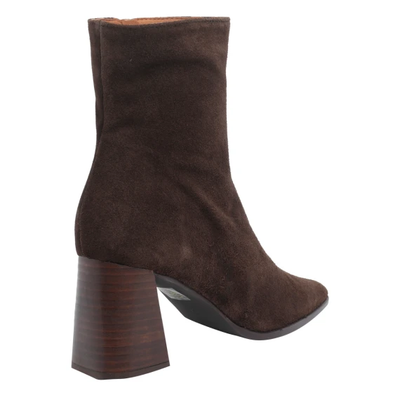 Dark brown suede ankle boots ANGEL ALARCON
