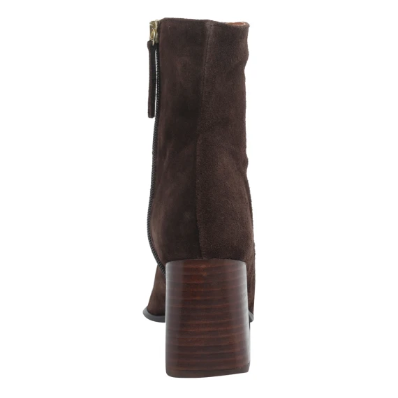 Dark brown suede ankle boots ANGEL ALARCON