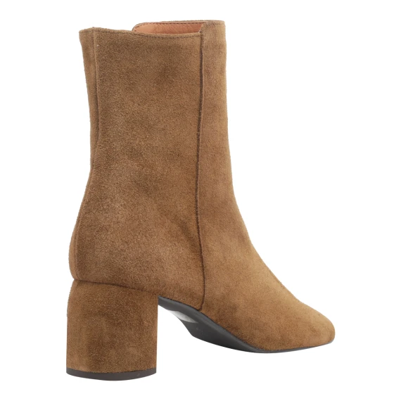 Beige suede ankle boots ANGEL ALARCON