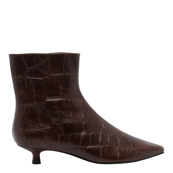 Stivaletti in camoscio marrone scuro