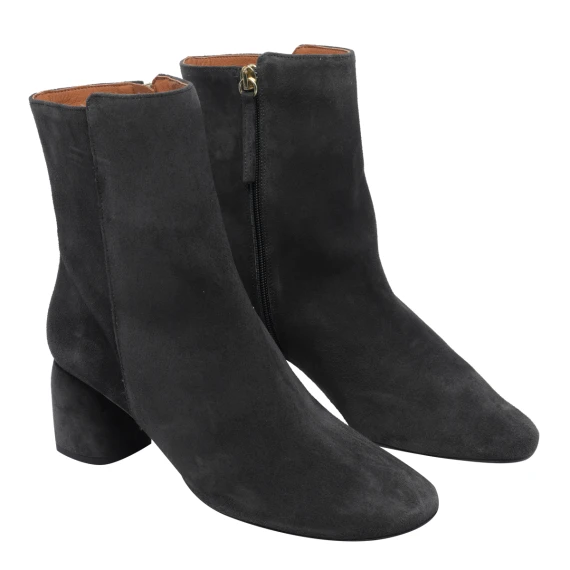 Black suede ankle boots ANGEL ALARCON
