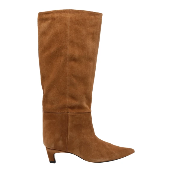 Jovanna Suede Pump Boots ANGEL ALARCON