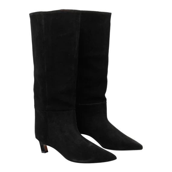 Jovanna Suede Pump Boots ANGEL ALARCON