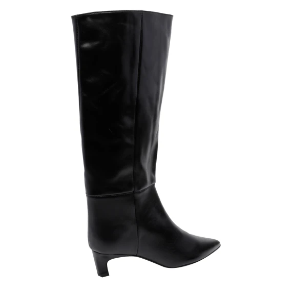 Black leather high boots ANGEL ALARCON