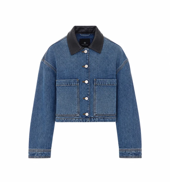 Giacca in denim blu Yuma