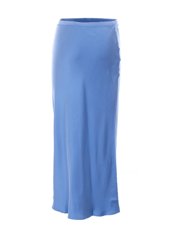 Bar blue silk midi skirt ANINE BING
