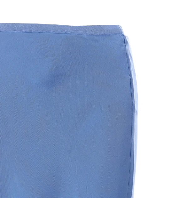Bar blue silk midi skirt ANINE BING