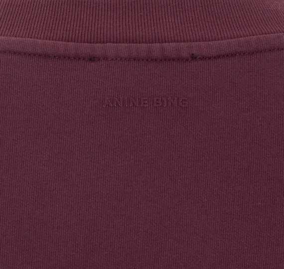 Felpa girocollo bordeaux ANINE BING