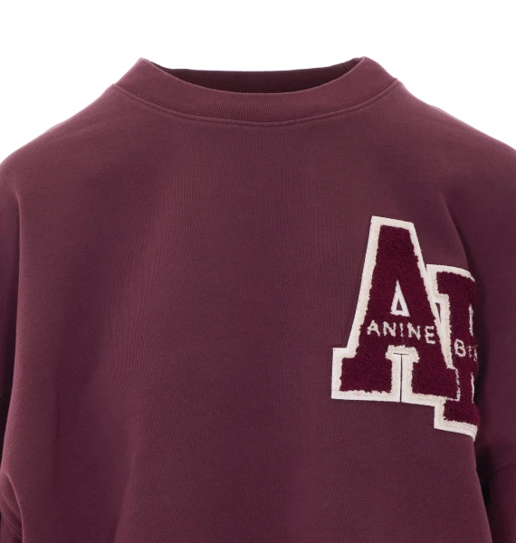 Felpa girocollo bordeaux ANINE BING