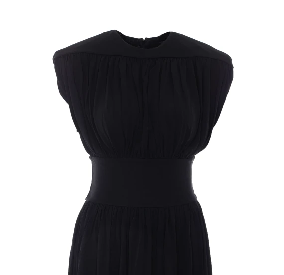 Fran black pleated dress ANINE BING