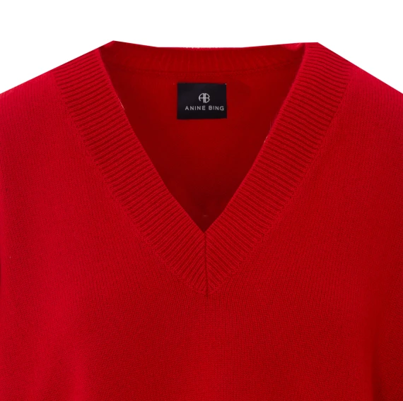 Lee red cashmere sweater ANINE BING
