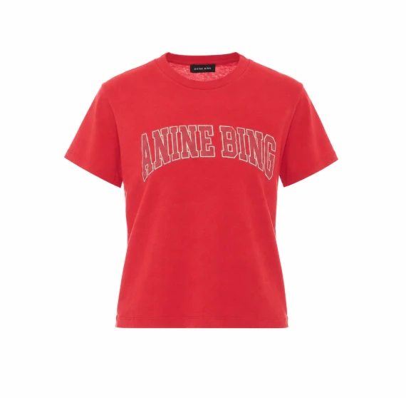 T-shirt rossa con logo